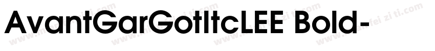 AvantGarGotItcLEE Bold字体转换